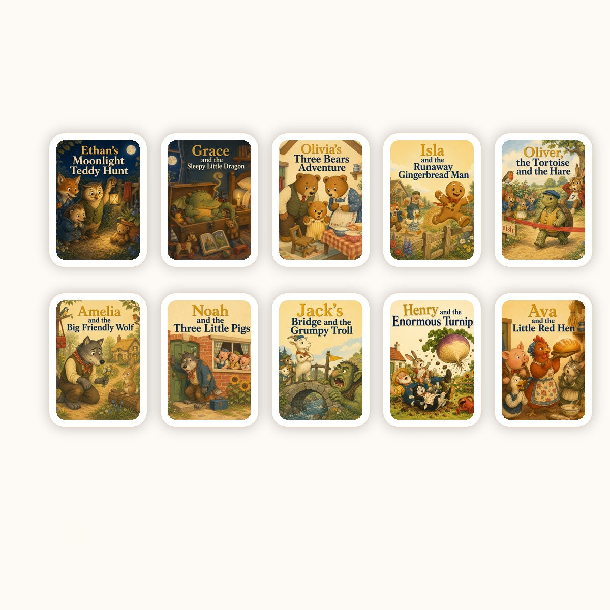 Storytime Library showing ten Murmle audiobook covers.